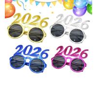 Generico Gafas De Noche De Año Nuevo 2026,Para Gafas Decorativas - Multifuncional Para 2026 - Para De Oficina Para Año Nuevo Para Cine Para Reuniones De Cosplay Para Fotografía Para