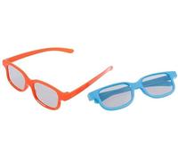 Genérico Gafas de película 3D para niños de 1 Pieza para Uso en Cine Real y televisores 3D pasivos (Color Aleatorio) Moda procesada