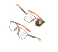 Genérico Gafas De Presbicia Bifocales Progresivas Fotocromáticas Inteligentes Deportivas Gafas De Lectura Ultraligera Cómodas Anti-luz Azul Lentes Para Leer Autograduables Progresivos(Naranja,3.5)