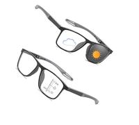 Genérico Gafas De Presbicia Bifocales Progresivas Fotocromáticas Inteligentes Deportivas Gafas De Lectura Ultraligera Cómodas Anti-luz Azul Lentes Para Leer Autograduables Progresivos(Negro,4)