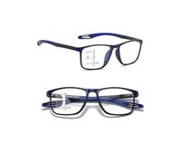 Genérico Gafas De Presbicia Bifocales Progresivas Fotocromáticas Inteligentes Deportivas, TR90 Gafas De Lectura De Luz Anti-azul, Gafas Ultraligeras De Lectura Bifocales Portátiles(Blue-5,3.0x)