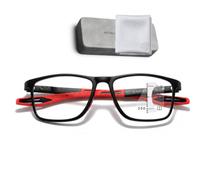 Genérico Gafas de Presbicia Progresivas Fotocromáticas, Multifocales para Cerca Media y Lejos, Anti Luz Azul, Protección UV, TR90 Ligera con Bisagra de Muelle(Black/Red,3.5x)