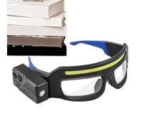 Genérico Gafas De Seguridad Con Luz LED: Gafas, Recargables, Gafass Antivaho C-on Lente Resistente A Los Arañazos TYPE-C, Para Montar En Moto Con Niebla Soldar Sol Polvo Al Aire Libre