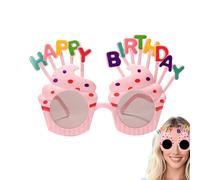 Generico Gafas De Sol De Feliz Cumpleaños - Accesorios Fotográficos Divertidos, Gafas De Fiesta | Gafas De Sol Originales Para Niños, Regalos Festivos Creativos Para Celebrar Un Cumpleaños,