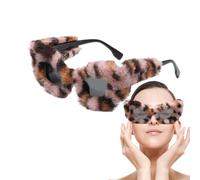 Genérico Gafas de sol difusas para mujeres - Retro, Velvet Punk Shades | Diseño de suave, elegantes vasos de fiesta para Masquerade Disco Fashion Accessory Festival Sesión de fotos Sesión de f