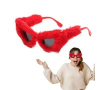 Genérico Gafas de sol difusas para mujeres - Retro, Velvet Punk Shades | Diseño de suave, elegantes vasos de fiesta para Masquerade Disco Fashion Accessory Festival Sesión de fotos Sesión de f