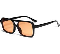 Genérico Gafas De Sol Informales Al Aire Libre De Tendencia De Moda Cuadrada Retro Para Mujer Playa Vacaciones En El Mar Pesca Conducción Protección UV Gafas De Sol (Color 2)