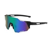 Generico Gafas de sol para bicicleta de carretera | Gafas de sol para deportes al aire libre para hombre, resistentes al viento, a prueba de polvo y polarizadas para bicicleta de montaña, Marco Negro