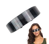Genérico Gafas de sol UV: gafas decorativas modernas, visera protectora sin montura de para hombres y mujeres, lentes protectoras estilo ciencia ficción | Gafa de bloqueo de luz azul de pa