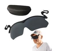Generico Gafas deportivas con clip On - Gafas polarizadas con bloqueo UV para hombre | Gafas ultraligeras sin montura para ciclismo | Gafas de sol al aire libre senderismo golf conducción, 120 g