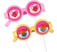 Genérico Gafas Divertidas Con Acción De Parpadeo Manual, Gafas Guiñadoras Para Actuaciones, Fiestas Y Fotos (A*2)