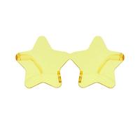 Genérico Gafas Estrella - PC, AC,14x7cm | Anteojos para fotomatón | Gafas de protección solar, accesorios divertidos para para mujeres, hombres, de cumpleaños, festivales de música, eventos tem
