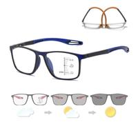Genérico Gafas Inteligentes Autograduables, Lentes de Lectura Fotocromáticas, Lentes Para Computadora Anti Luz Azul y Gafas Progresivas Multifocales Con Marco Deportivo Ultraligero