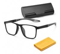 Genérico Gafas Inteligentes Autograduables, Lentes Para Leer Hombre, Blue Light Glasses, Armazón De Lentes Para Mujer, Estilo Deportivo, Con Bloqueo De Luz Azul, Cómodos Lentes(Black Gray,2x)