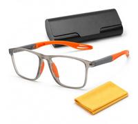 Genérico Gafas Inteligentes Autograduables, Lentes Para Leer Hombre, Blue Light Glasses, Armazón De Lentes Para Mujer, Estilo Deportivo, Con Bloqueo De Luz Azul, Cómodos Lentes(Gray Orange,2x)