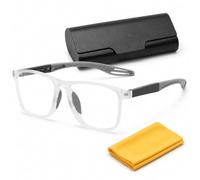 Genérico Gafas Inteligentes Autograduables, Lentes Para Leer Hombre, Blue Light Glasses, Armazón De Lentes Para Mujer, Estilo Deportivo, Con Bloqueo De Luz Azul, Cómodos Lentes(Clear Gray,2x)