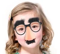 Genérico Gafas Para Nariz | Gafas Graciosas | Accesorios De Disfraces Con Cejas Y Bigote Para Fiestas Obras Escolares Eventos De Cómic Representaciones Escénicas