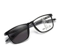 Genérico Gafas Presbicia Mujer Hombre, Deportivo Gafas de Lectura con Anti Luz Azul Gafas Multifocales Progresivas, Ultraligero Montura Rectangular Cómodo Trabajo Lectura, Bisagras de Resorte