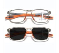 Genérico Gafas Presbicia Multifocales Progresivas Hombre Mujer - Gafas de Lectura Fotocromáticas con Filtro Luz Azul, TR90 Gafas de Sol con Protección UV400 y Bisagras de Muelle