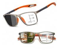Genérico Gafas Progresivas Multifocales 3 en 1 para Hombre Mujer | TR90 Gafas de Lectura Fotocromáticas con Filtro Luz Azul UV, Gafas de Sol Montura TR90 Bisagras de Muelle