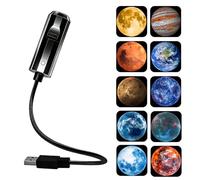 Genérico Galaxy Star Projector Night Light with USB, Galaxy Night Light projector, Moon Planet Nebulae Ocean Lamp Projector, Plug & Play HD Star Projector for Bedroom Car Ceiling Decor (Starry Sky)