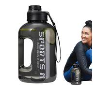 Genérico Gallon Water Bottle - PC 24.5 X 12 Cm | 1700ml Reusable Spill-Proof Sports Bottle With Handle | Large Water Bottles For Adults Women Men Gym Outdoor Travel School Camping Office Fitness