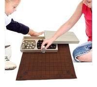 Genérico Game Chess Set, Traditional Two-Player Strategy Board Game with Linen Playing Board & Resin Pieces For Kids Adults, Historical Educational Travel Ģame, For Family & Intelligence
