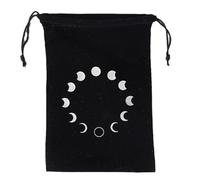 Genérico Game Dice Bag - 12 X 18cm Dice Storage Bag For Game Accessories, Compact Black Pouch For Tabletop, Large Capacity Stainless Steel Chainmail Dices Bags Dices Set