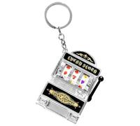 Generico Game Keychain Pendant -3.9x2.4x5.5cm Fruit Game Machine Keychain, Easy To Carry Fashionable Decoration Tool Nostalgic Fun Released For Mobile Phones, Key Rings, Backpacks, plateado,