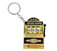 Generico Game Keychain Pendant -3.9x2.4x5.5cm Fruit Game Machine Keychain, Easy To Carry Fashionable Decoration Tool Nostalgic Fun Released For Mobile Phones, Key Rings, Backpacks, dorado,
