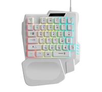 Genérico Game Keypad - RGB Backlit Small Keyboard, RGB Mechanical Keyboard, Ergonomic Single-Handed Mechanical Keyboards, Portable Programmable Game Keypad For Home Dorm Apartment and School