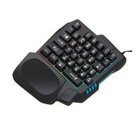 Genérico Game Keypad - RGB Backlit Small Keyboard, RGB Mechanical Keyboard, Ergonomic Single-Handed Mechanical Keyboards, Portable Programmable Game Keypad For Home Dorm Apartment and School