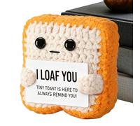 Genérico Ganchillo De Cumpleaños Amigurumi,Adorable Recuerdo Hecho a Mano | Pan de Ganchillo Artesanal - para Amigos Compañeros Profesores Adultos Cumpleaños Boda Graduación