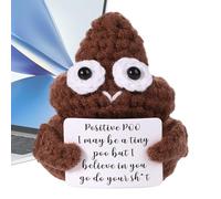 Genérico Ganchillo Divertido - Muñeca Motivacional Hecha a Mano | Amigurumis de Aliento para Compañeros - para Agradecimiento y Motivación Mujeres Hombres Amigos Familia Cumpleaños San Valentín