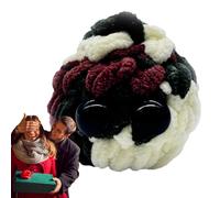 Generico Ganchillo positivo, crochet de apoyo emocional | Adorable muñeca de punto - Adorable muñeca de punto de peluche - Ornamento sensorial de peluche hecho a mano para el dormitorio Studio College