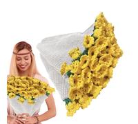 Generico Ganchillo - Ramo De Flores De Ganchillo Hecho A Mano | Ramo De Flores De Ganchillo, Diseño De Crochet Flower Craft, Decoración De Ganchillo Para Los Príncipes