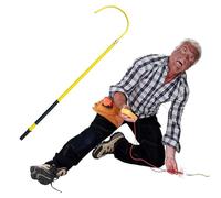 Genérico Gancho de Rescate Aislado para electricistas, de Alto Voltaje, para electrocución de Emergencia, Kit de Varilla Salvavidas portátil (Amarillo, 1 m/3,3 pies)