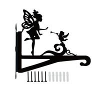 Genérico Gancho decorativo para plantas de pared, decoración para colgar plantas de metal,Perchas para de montaje en pared Silhouette | Gancho para colgante de montaje en resistente al óx