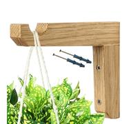 Generico Gancho para colgar plantas - Madera maciza maciza para colgar plantas de madera, ganchos en forma de L para plantas colgantes | Soportes para plantas de interior de pared para macetas, m