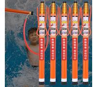 Genérico Gancho telescópico de Rescate para Piscina con Poste de Fibra de Vidrio de 4,5 a 6 m, Herramienta Esencial para Salvar Vidas en Piscinas, Rescate de Emergencia y prevención de ahogamientos,