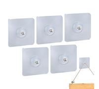 Genérico Ganchos Adhesivos,5 Piezas Sin Taladro Impermeable | Soporte De Pared Con Ganchos Adhesivos Fuertes,Para Baño Ducha Cocina Sala De Estar Oficina En Casa Toalla Albornoz Estropajo