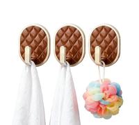 Genérico Ganchos Adhesivos | Colgador Impermeable Sin Taladro - Ganchos Pegajosos Extraíbles De Pared - Para Puerta De Ducha Dormitorio Sala De Estar Cocina Abrigo Llave Corona Sombrero