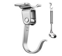 Generico Ganchos de acero inoxidable para exteriores, multipropósito debajo del gabinete, interior y exterior multi-functional 180/360 Degrees Rotation Organizer Holder For Bathroom Shower Wall