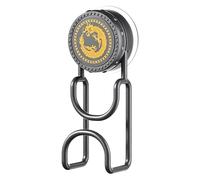 Generico Ganchos de gancho portaobjetos extraíbles sin taladro | Puerta luffa de ducha baño lavabo bañera toallas albornoces luffa puerta cristal ventana