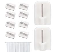 Genérico Ganchos De Pared Decorativos,Ganchos De Pared Adhesivos - de pared pequeños blancos | para colgar modernos y elegantes para baño, dormitorio, habitación de niños, cocina y sala de esta