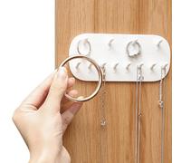 Genérico Ganchos De Pared Para Joyas - Organizador Autoadhesivo - Colgador De Joyas En La Pared | Para Colgar Anillos Pulseras Collares Llaveros Almacenamiento y Exhibición