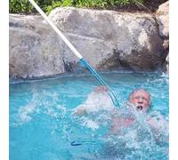 Genérico Ganchos de Seguridad para Piscinas de Emergencia: Postes telescópicos de Rescate de 3 a 30 pies con Cuerda para Salvavidas, Equipo de prevención de ahogamientos y Seguridad en Parques acuáti