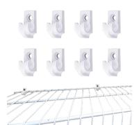 Genérico Ganchos para Luces de Exterior | 10 Piezas Colgadores para Luces LED Tipo Fairy - Soportes para Guirnaldas Luminosas - para Decoraciones Navideñas, Jardín, Patio,