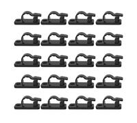 Generico Ganchos para luces de patio - 20 unidades resistentes a la intemperie, exteriores para luces con ganchos y clips, para instalación exterior en pasos peatonales, patios, jardines, terrazas