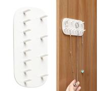 Genérico Ganchos Portacollares | Soporte Adhesivo Ahorrador De Espacio,Gancho Joyero de Pared | Para Pendientes, Pulseras, Cadenas, Dijes, Llaves, Llaveros, Y Gabinete